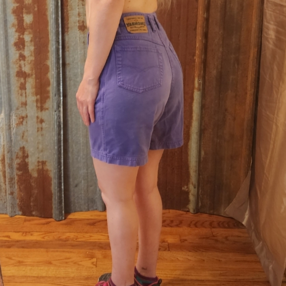 VINTAGE 90'S Purple Denim High Waisted Unionbay Shorts